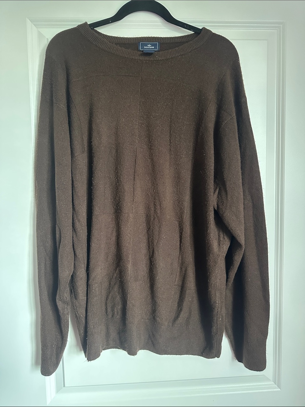 Dockers Men's Chocolate Brown Crewneck Sweater